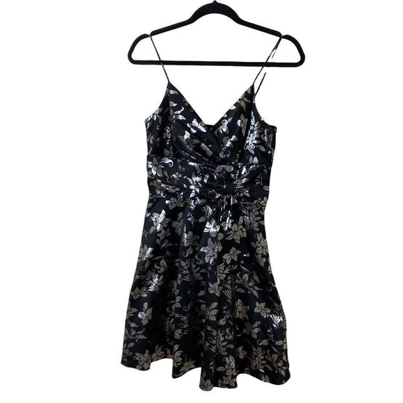 Roberta Floral Bow Cocktail Dress Sz 7/8 - Picture 1 of 7